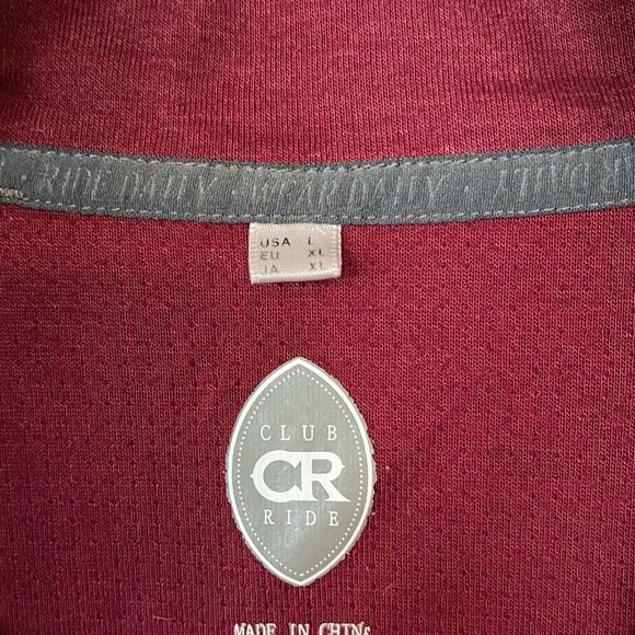 CLUB RIDE RIDELIGHT Wool Blend Lightweight Zip Front Cycling Jacket Large - Picture 5 of 6